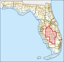 Description de l'image Florida's 18th congressional district (since 2023).svg.