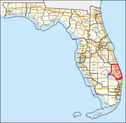 Description de l'image Florida's 21st congressional district (since 2023).svg.