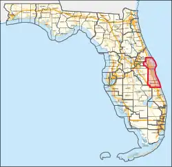 Description de l'image Florida's 8th congressional district (since 2023).svg.