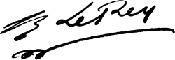 signature de Frédéric Le Rey