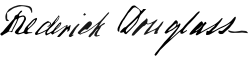 signature de Frederick Douglass