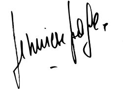signature de Geneviève Page