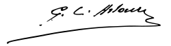 signature de Georges-Louis Arlaud