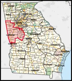 Description de l'image Georgia's 3rd congressional district (since 2023).svg.
