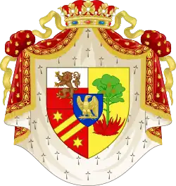 Description de l'image Grand coat of arms of Élisa Napoleone Baciocchi.svg.