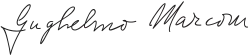signature de Guglielmo Marconi