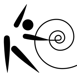 Description de l'image Gymnastics (rhythmic) pictogram.svg.