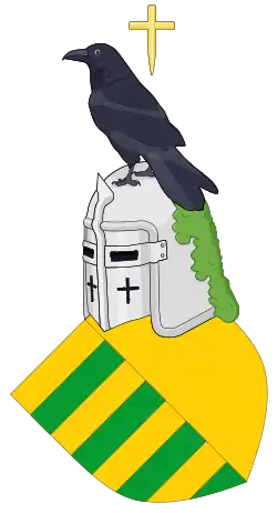 Description de l'image House of Basarab quote of arms2.svg.