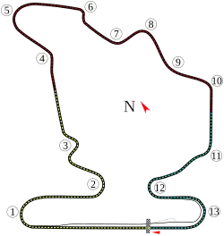 Tracé de la course