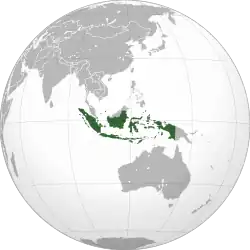 Description de l'image Indonesia (orthographic projection).svg.