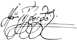 signature de Radu IX Mihnea
