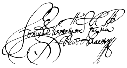 signature d'Ivan Mazepa