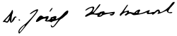 signature de Józef Kostrzewski