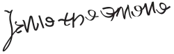 Signature de Jeanne Seymour