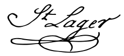 signature de Jean Baptiste Saint-Lager