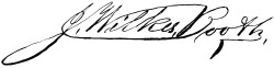 signature de John Wilkes Booth