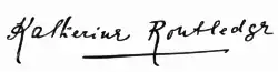 signature de Katherine Routledge