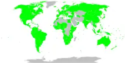Description de l'image Kigali Amendment to the Montreal Protocol ratification map.svg.