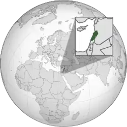 Description de l'image Lebanon (orthographic projection).svg.