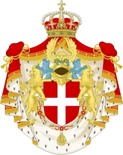 Description de l'image Lesser coat of arms of the king of Italy (1890).svg.