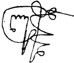 signature de Léon Ier d'Iméréthie