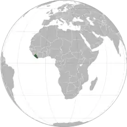 Description de l'image Liberia (orthographic projection).svg.