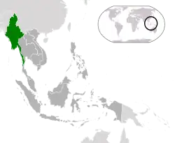 Description de l'image Location Burma (Myanmar) ASEAN.svg.