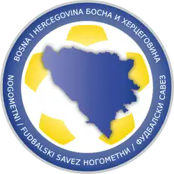 alt=Écusson de l' Équipe deBosnie-Herzégovine