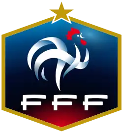 alt=Écusson de l' Équipe de France de beach soccer en 2012