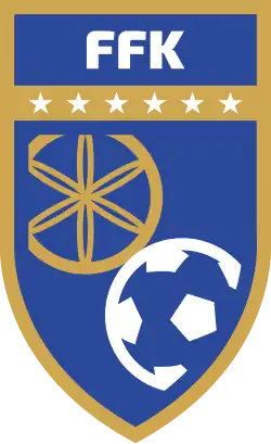 alt=Écusson de l' Équipe du Kosovo