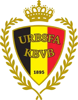 alt=Écusson de l' Équipe de Belgique de futsal