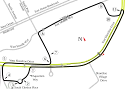 Tracé de la course