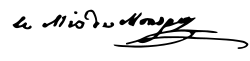 signature de Louis de Monspey