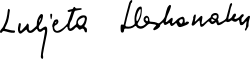 signature de Luljeta Lleshanaku