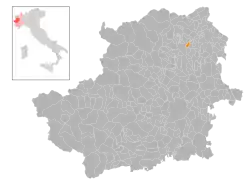 Localisation de Baldissero Canavese