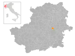 Localisation de Borgaro Torinese