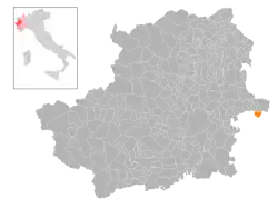 Localisation de Brozolo