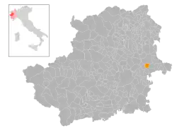 Localisation de Castagneto Po