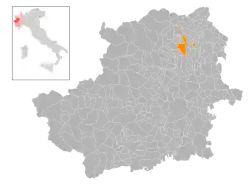 Localisation de Castellamonte