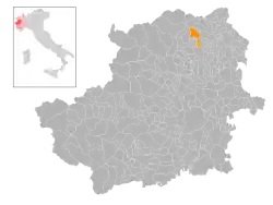 Localisation de Castelnuovo Nigra