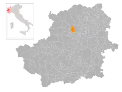 Localisation de Coassolo Torinese