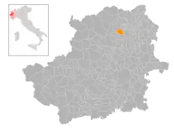 Localisation de Cuorgnè