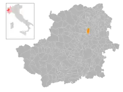 Localisation de Favria