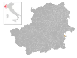 Localisation de Mombello di Torino