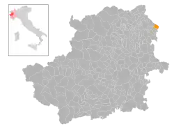 Localisation de Piverone