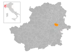 Localisation de Volpiano