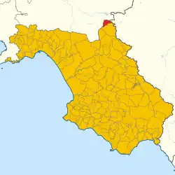 Localisation de Castelnuovo di Conza