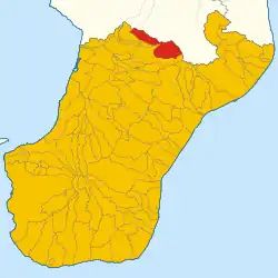 Localisation de San Pietro di Caridà