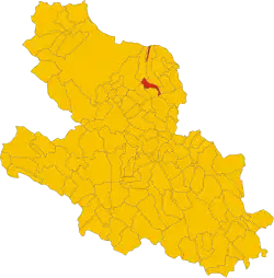 Localisation de Castelvecchio Calvisio