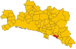 Localisation de Chiavari